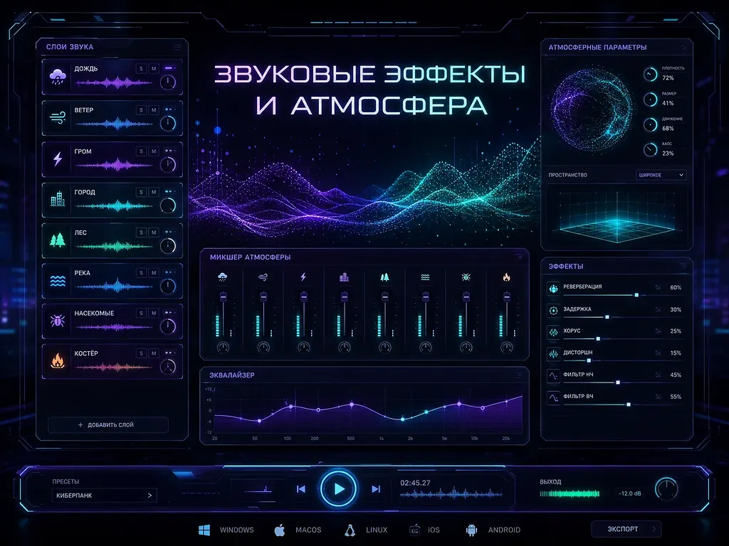 AI-звуковые эффекты и атмосфера