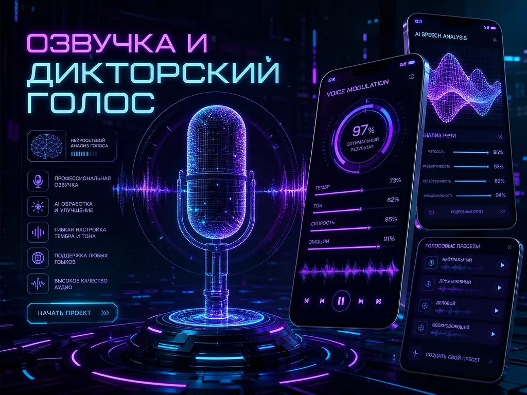 AI-озвучка и дикторский голос